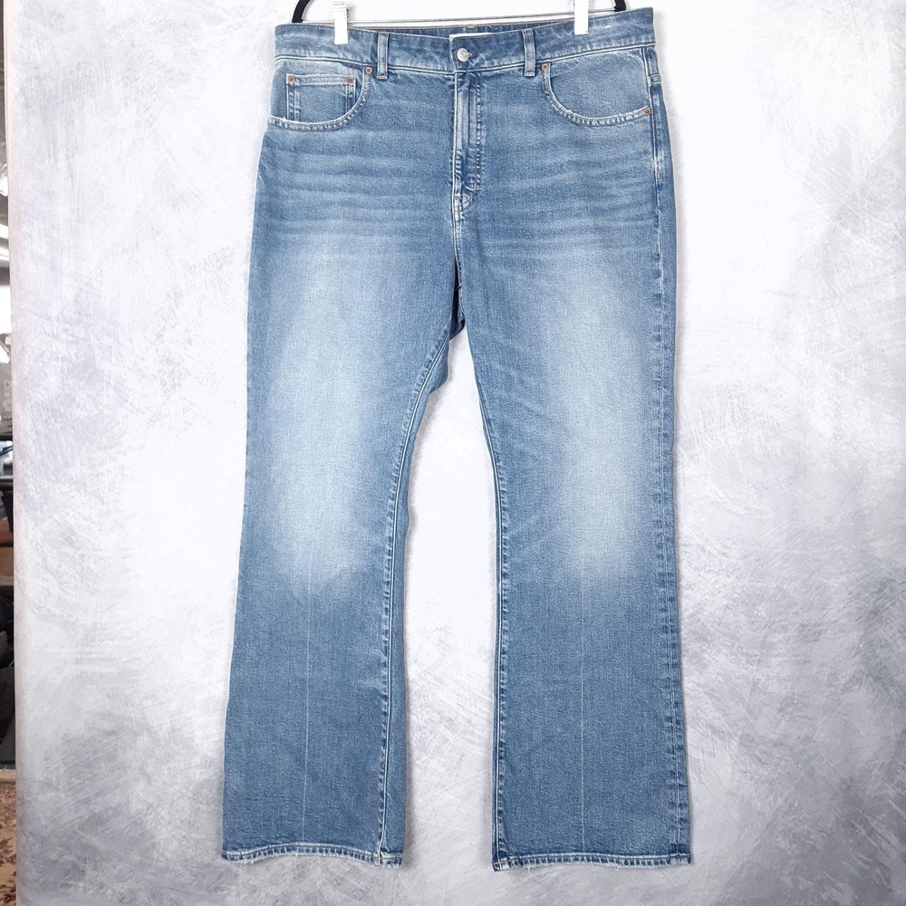 Madewell Curvy Vintage Flare Jeans Womens 33 Blue High Rise Stretch Denim